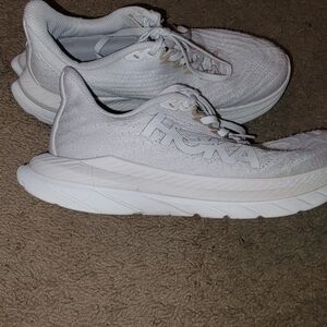 HOKA MACH 5 All-White Athletic Sneakers